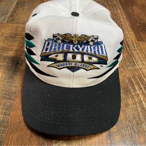 Vintage Logo Athletic 1997
Brickyard 400 NASCAR Diamond
Cut Snapback Hat Cap
